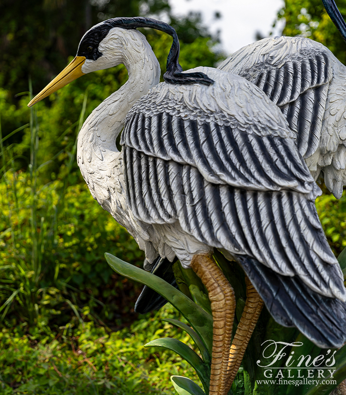 Bronze Statues  - Great Blue Herons - BS-649